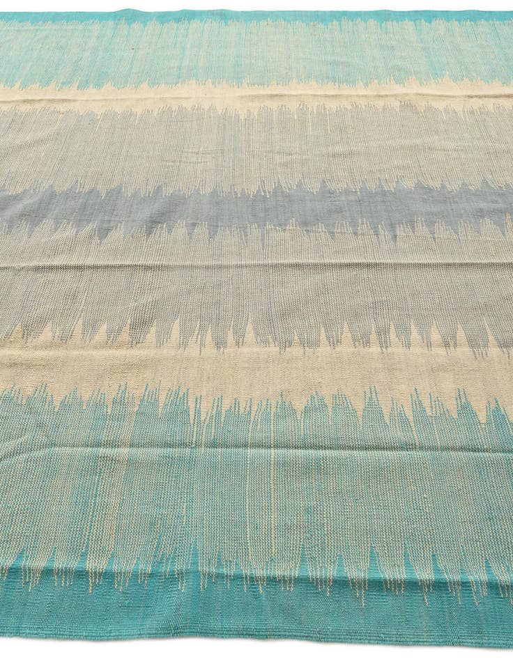 Detail image of  8' x 9' 8  Hand Woven Kilim Modern Wool Rug