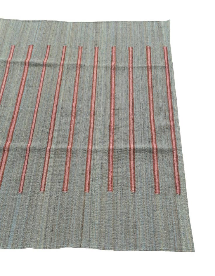 Detail image of  4' 2 x 6'  Hand Woven Kilim Modern Wool Rug