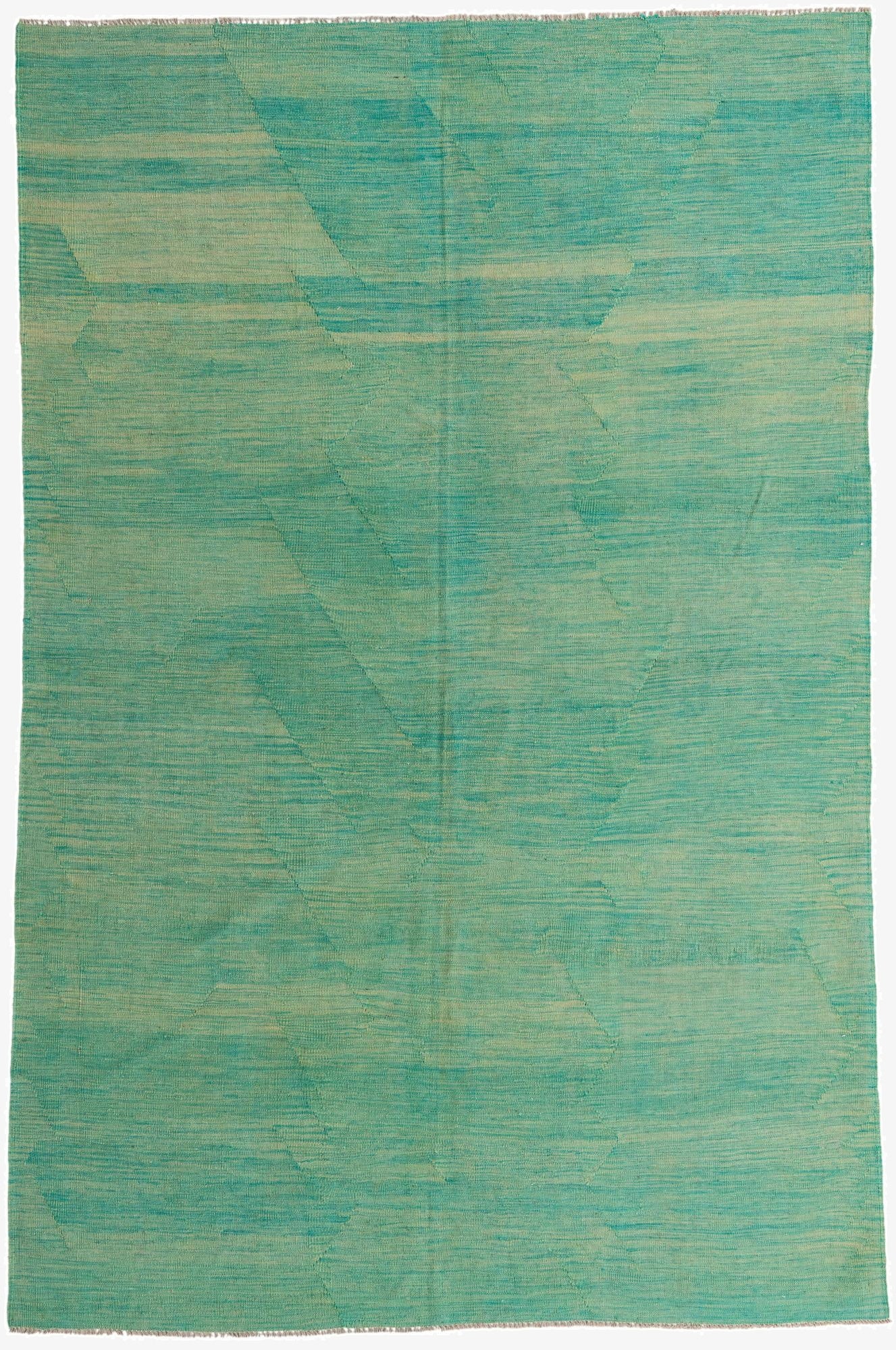  6' 5 x 9' 9  Hand Woven Kilim Modern Wool Rug