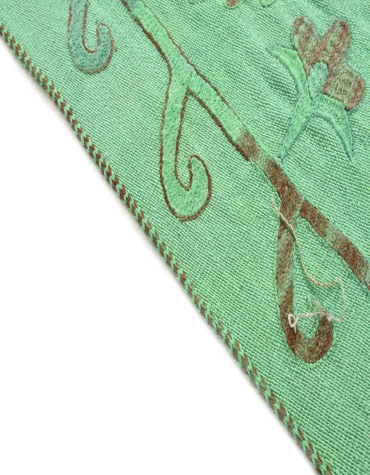 Detail image of  5' 7 x 7' 7  Hand Woven Kilim Suzani Wool Rug