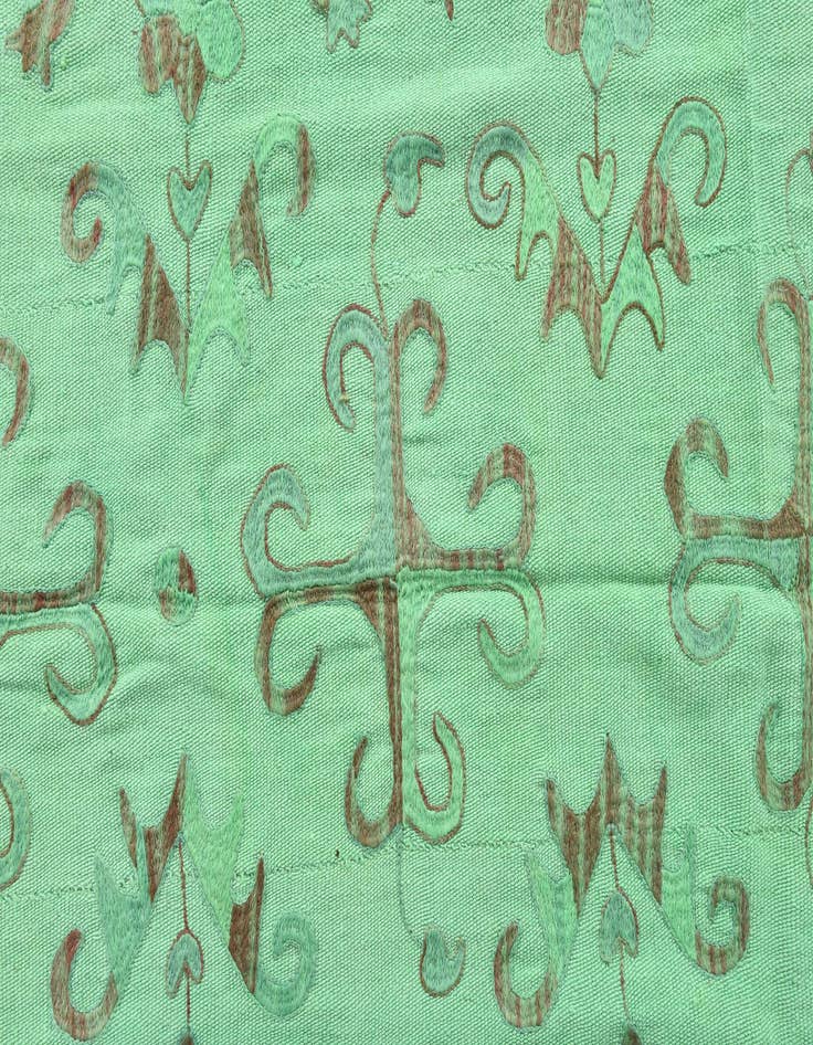 Detail image of  5' 7 x 7' 7  Hand Woven Kilim Suzani Wool Rug