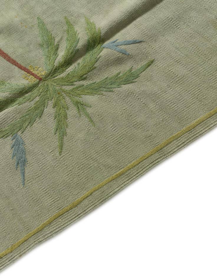 Detail image of  5' 4 x 7' 4  Hand Woven Kilim Suzani Wool Rug