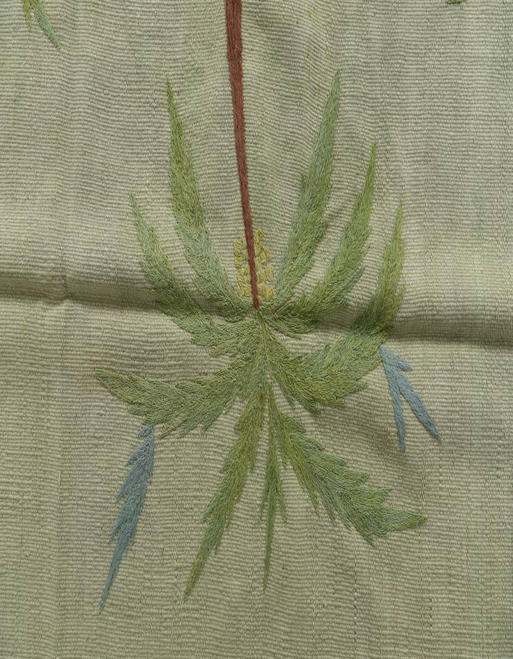 Detail image of  5' 4 x 7' 4  Hand Woven Kilim Suzani Wool Rug