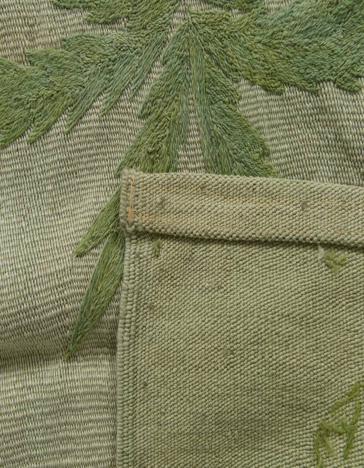 Detail image of  5' 4 x 7' 4  Hand Woven Kilim Suzani Wool Rug