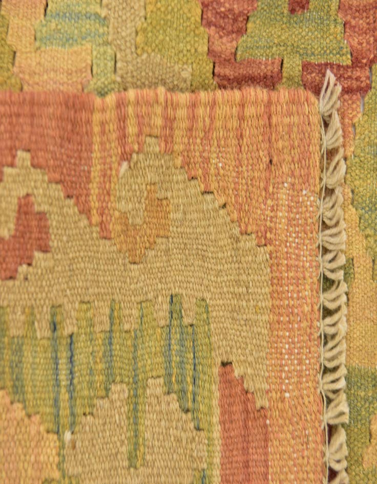 Detail image of 3' x 4' 3 Hand Woven Kilim Waziri Wool Rug