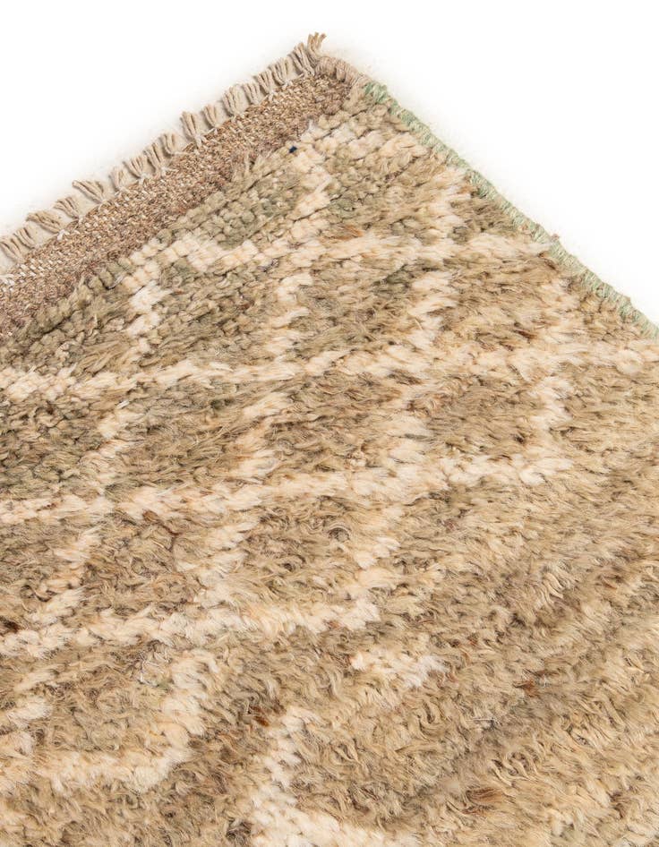 Detail image of  5' 1 x 6' 6  Hand Knotted Moroccan Wool Rug