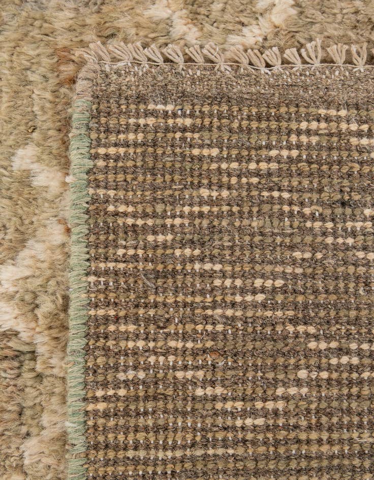 Detail image of  5' 1 x 6' 6  Hand Knotted Moroccan Wool Rug