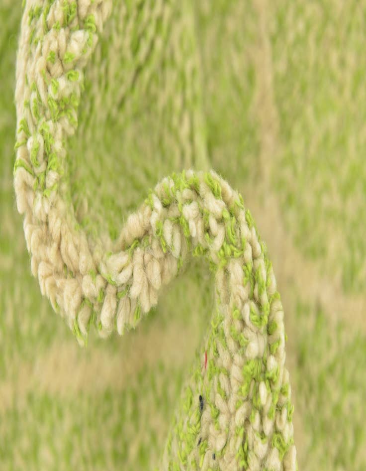 Detail image of  4' 8 x 8' 3  Hand Knotted Moroccan Wool Rug