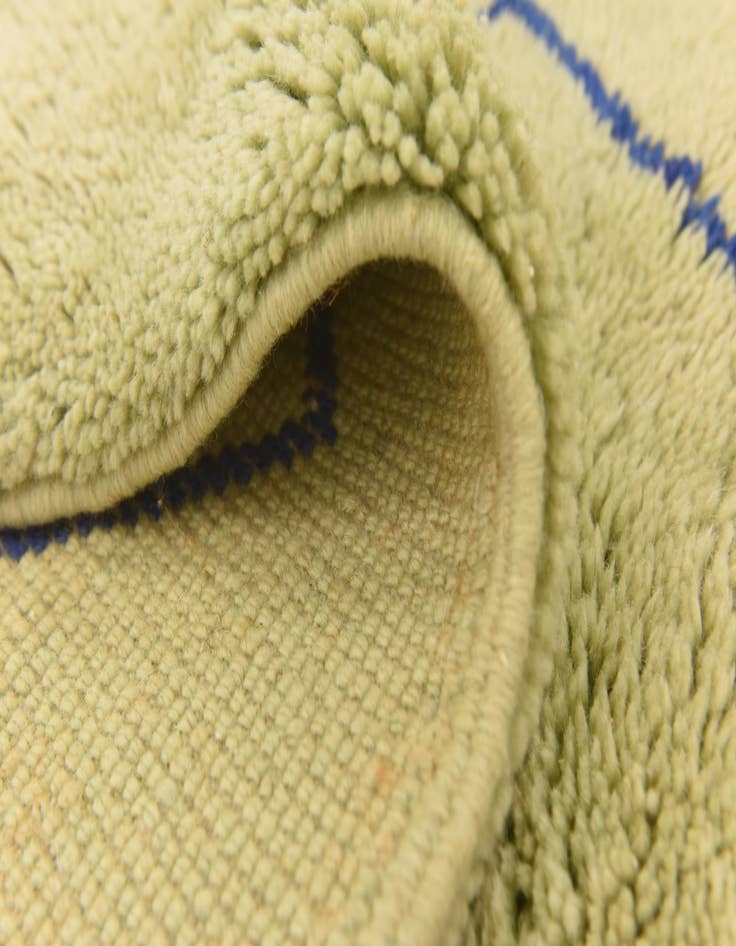 Detail image of  6' 2 x 10' 8  Hand Knotted Moroccan Wool Rug