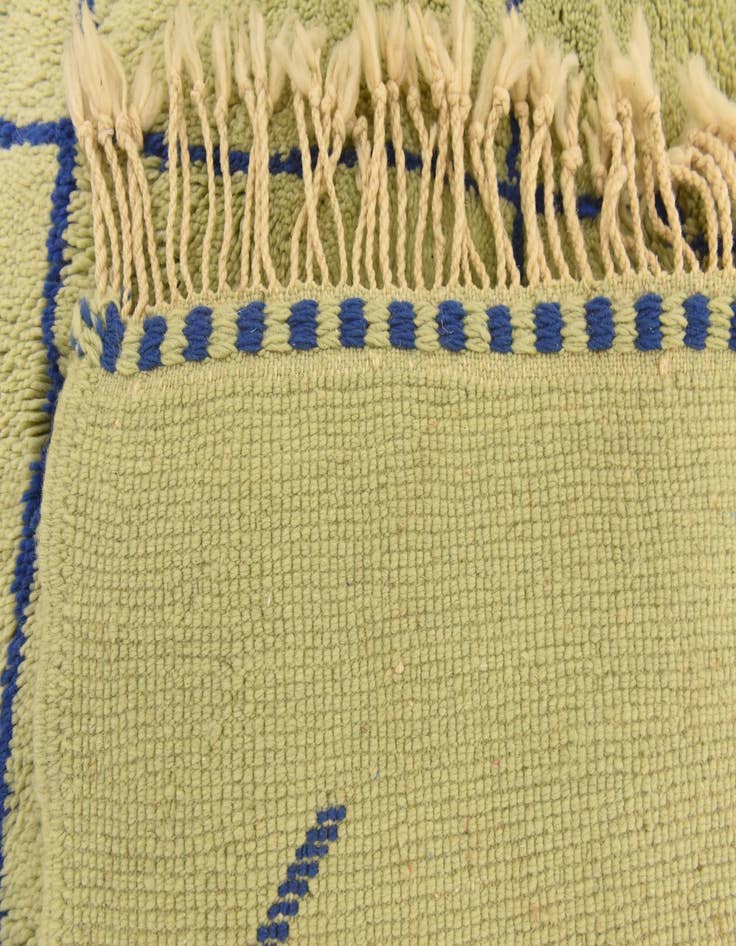 Detail image of  6' 2 x 10' 8  Hand Knotted Moroccan Wool Rug