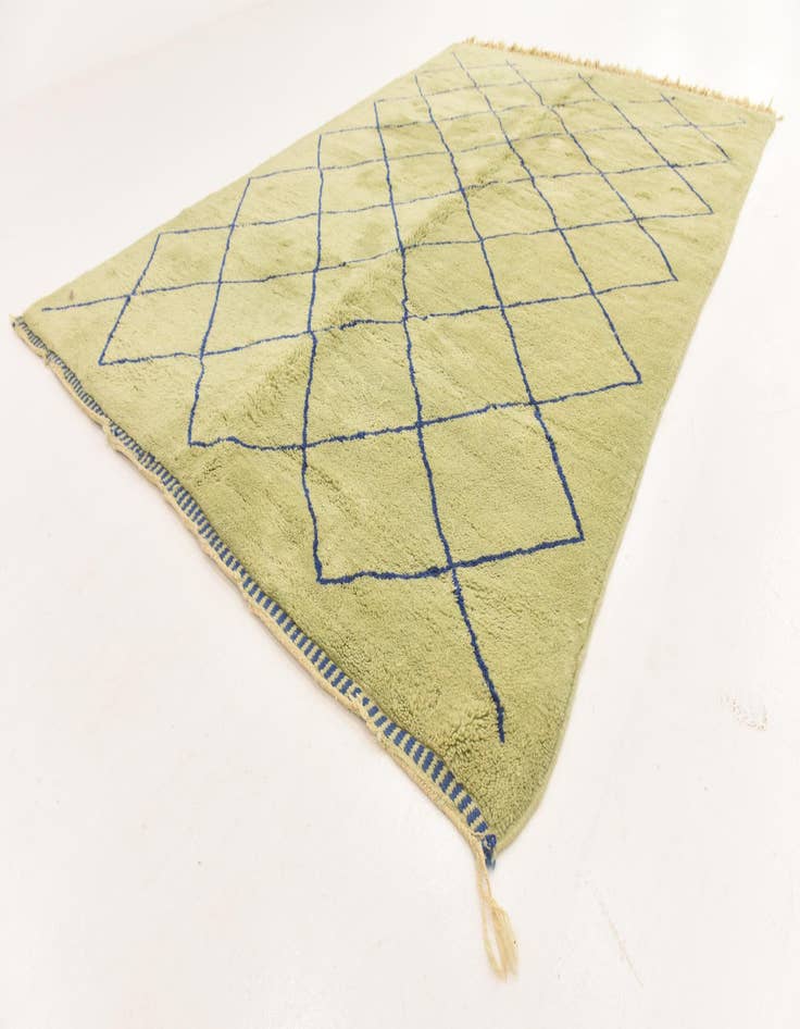 Detail image of  6' 2 x 10' 8  Hand Knotted Moroccan Wool Rug