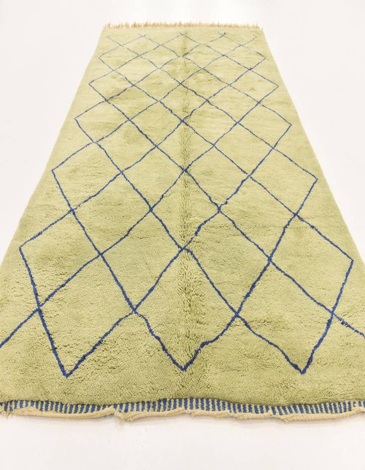 Detail image of  6' 2 x 10' 8  Hand Knotted Moroccan Wool Rug