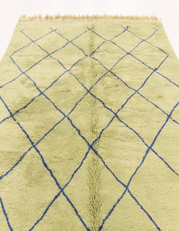 Detail image of  6' 2 x 10' 8  Hand Knotted Moroccan Wool Rug