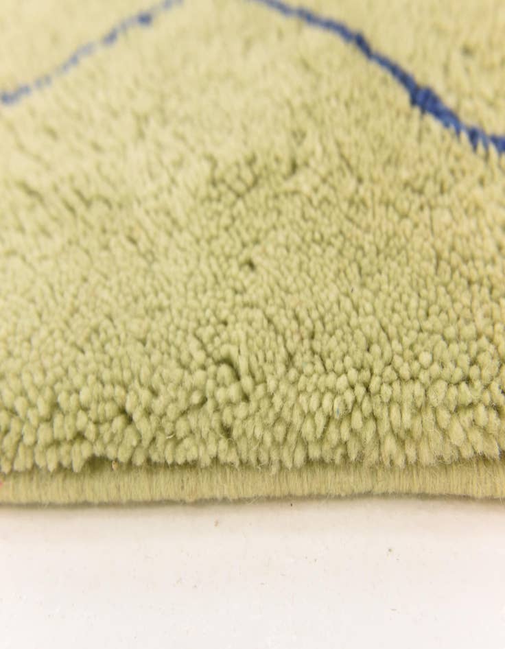 Detail image of  6' 2 x 10' 8  Hand Knotted Moroccan Wool Rug