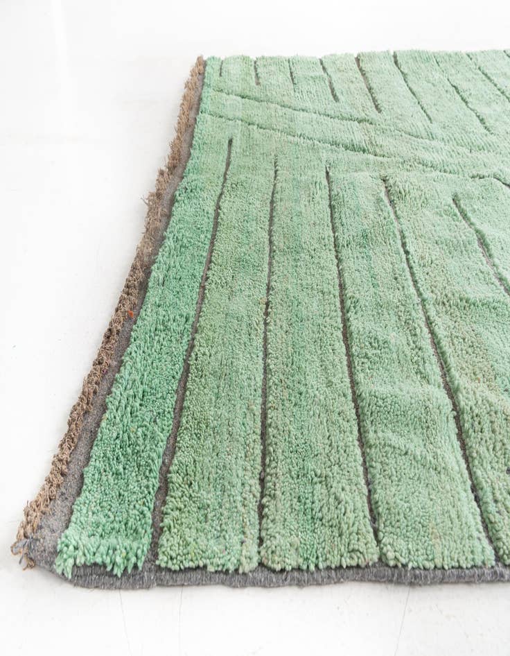 Detail image of  6' 10 x 10'  Hand Knotted Moroccan Wool Rug