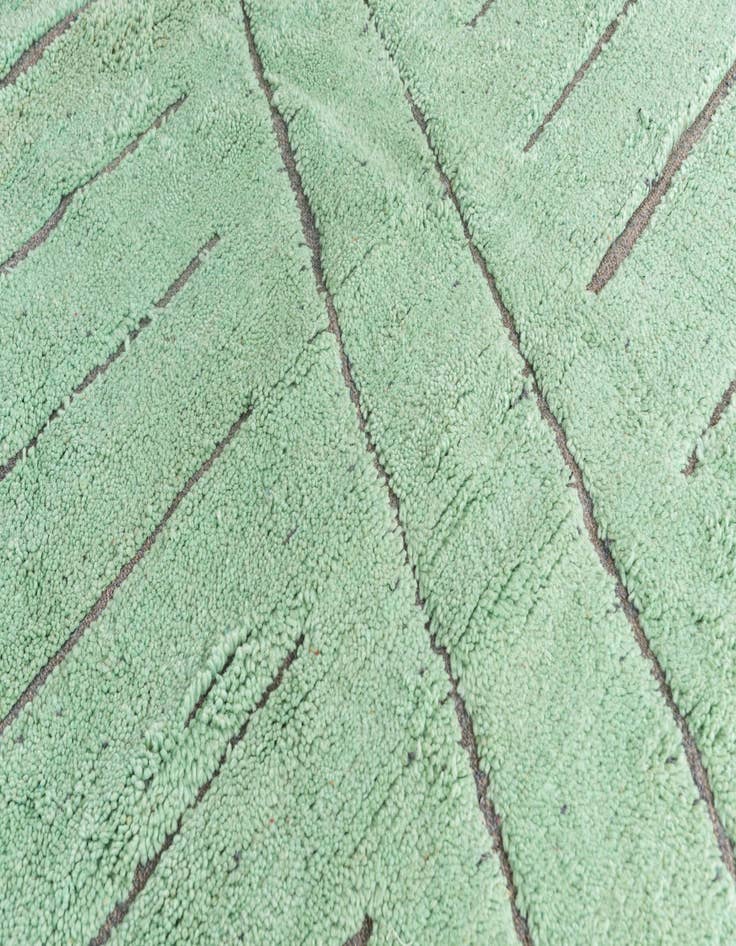 Detail image of  6' 10 x 10'  Hand Knotted Moroccan Wool Rug