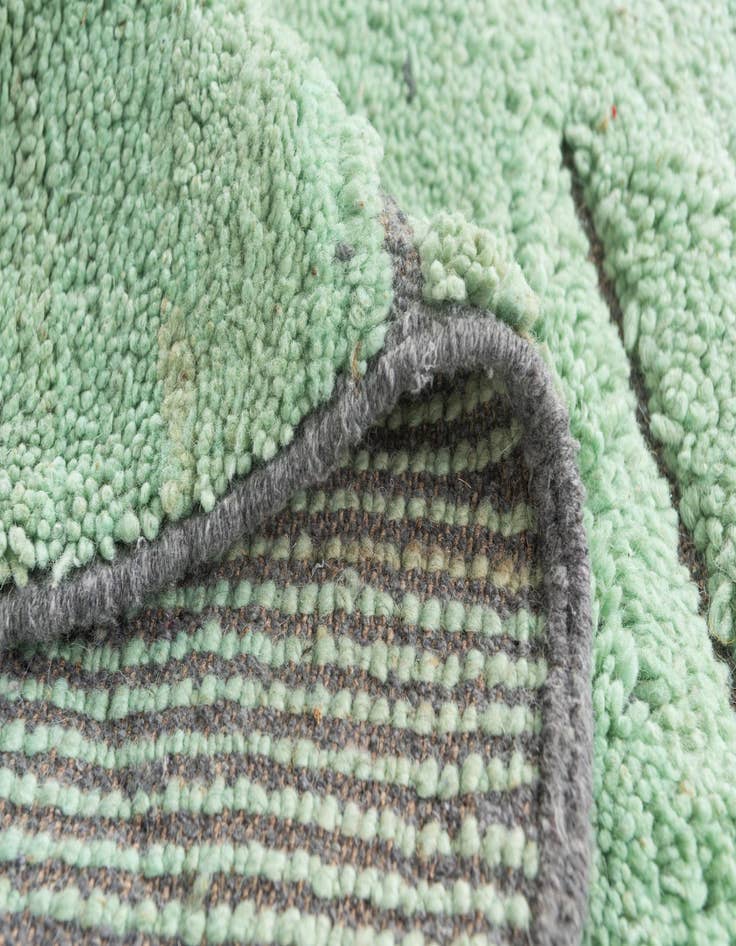 Detail image of  6' 10 x 10'  Hand Knotted Moroccan Wool Rug