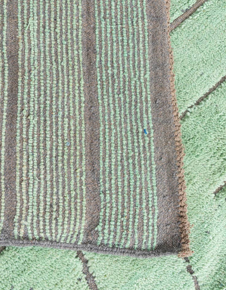 Detail image of  6' 10 x 10'  Hand Knotted Moroccan Wool Rug