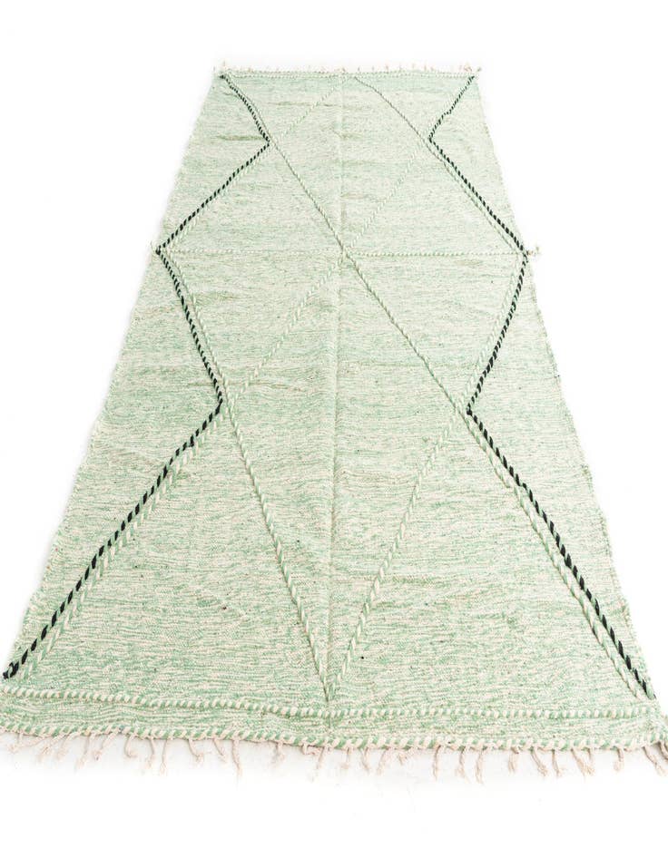 Detail image of  6' 6 x 10'  Hand Knotted Moroccan Wool Rug