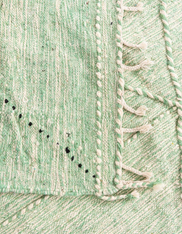 Detail image of  6' 6 x 10'  Hand Knotted Moroccan Wool Rug