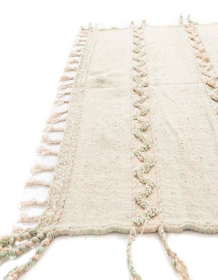 Detail image of  5' x 8' 4  Hand Knotted Moroccan Wool Rug