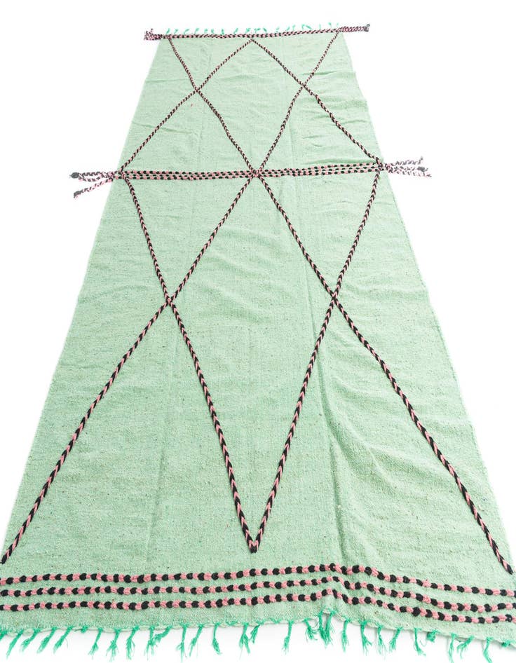 Detail image of  7' 5 x 12' 9  Hand Knotted Moroccan Wool Rug