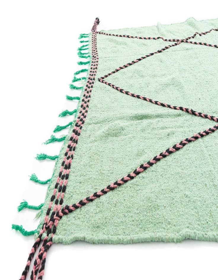 Detail image of  7' 5 x 12' 9  Hand Knotted Moroccan Wool Rug