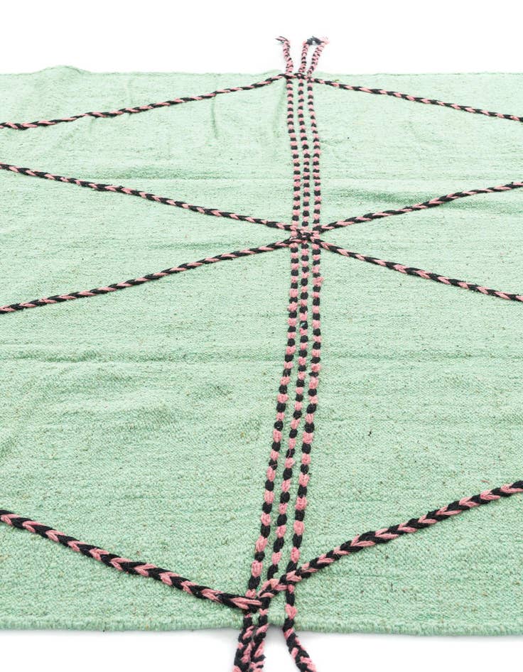 Detail image of  7' 5 x 12' 9  Hand Knotted Moroccan Wool Rug