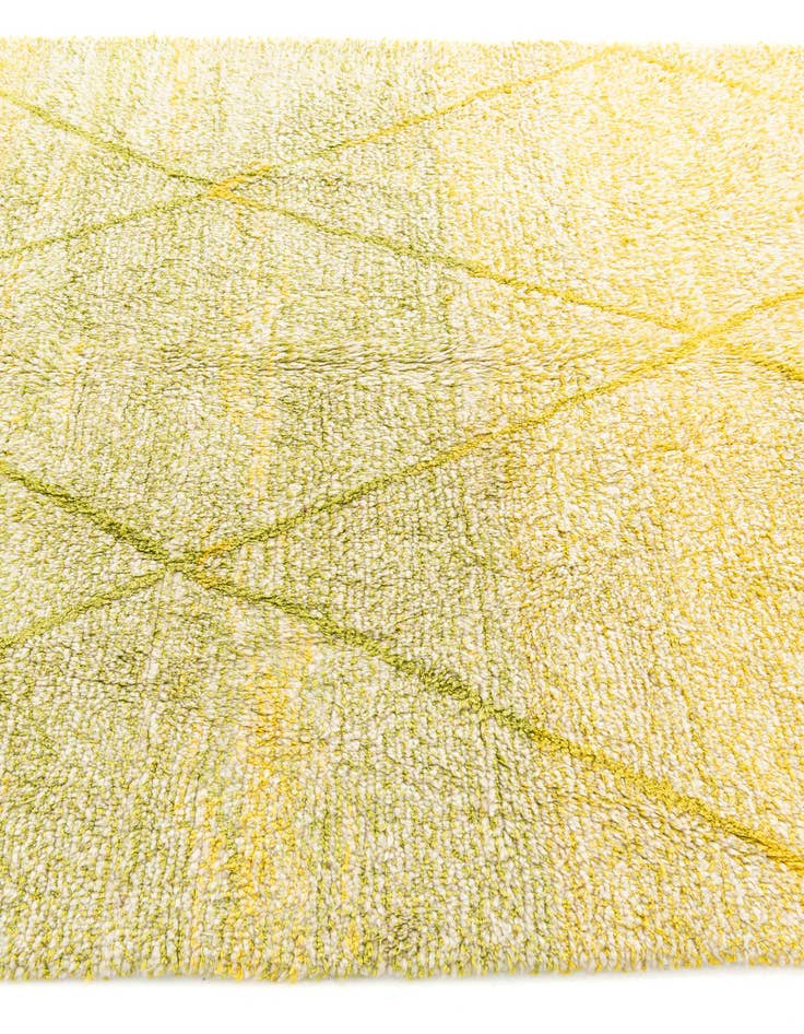 Detail image of  6' 2 x 9' 8  Hand Knotted Moroccan Wool Rug