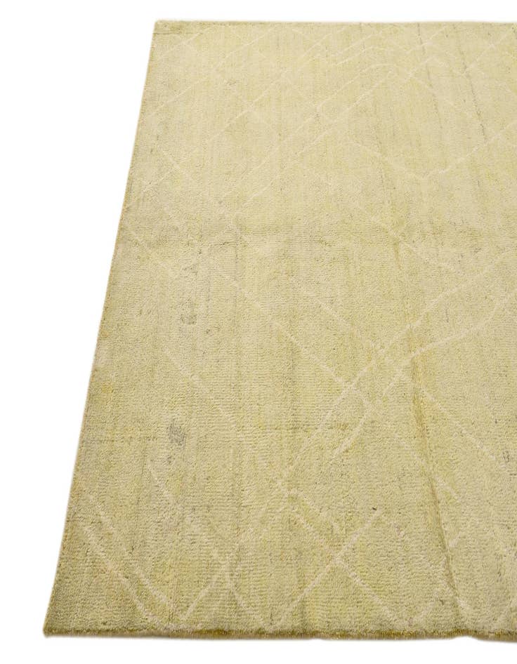 Detail image of  5' 8 x 7' 10  Hand Knotted Moroccan Wool Rug