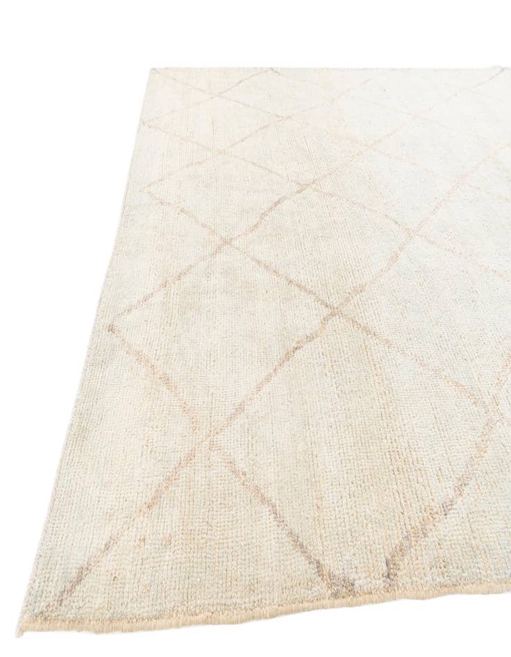 Detail image of  6' 5 x 8' 7  Hand Knotted Moroccan Wool Rug