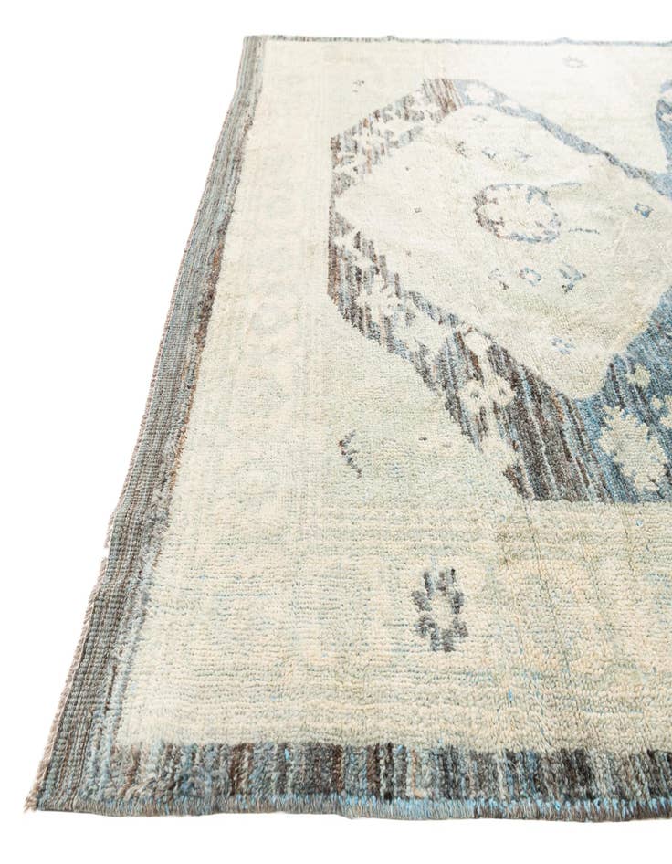 Detail image of  8' x 9' 10  Hand Knotted Moroccan Wool Rug