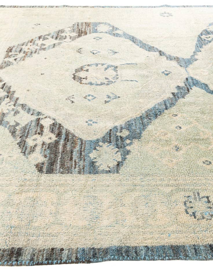 Detail image of  8' x 9' 10  Hand Knotted Moroccan Wool Rug