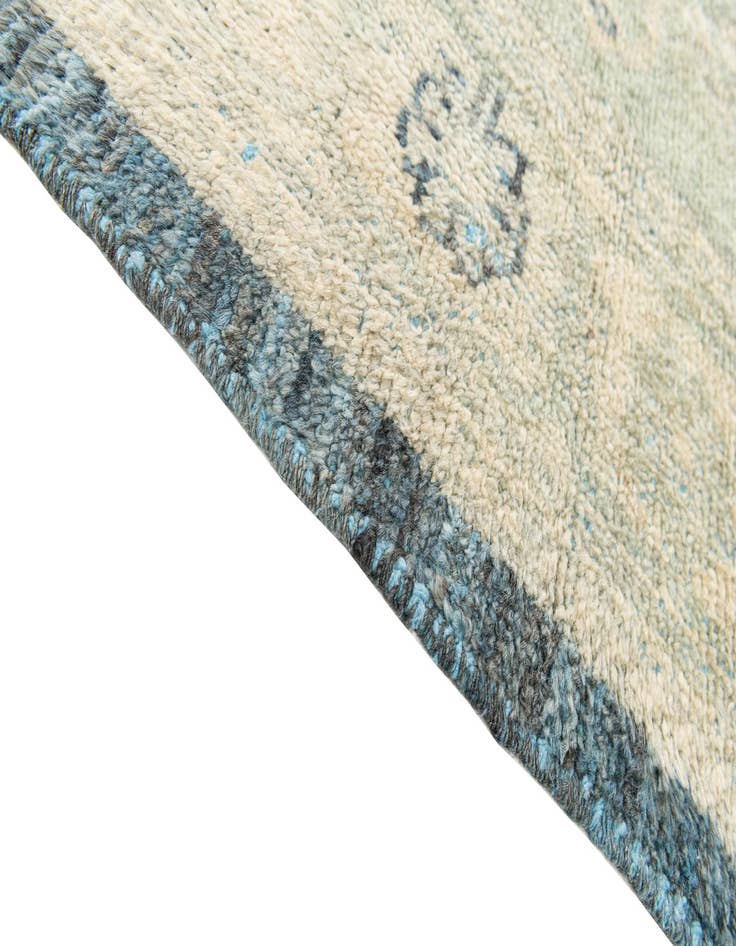 Detail image of  8' x 9' 10  Hand Knotted Moroccan Wool Rug