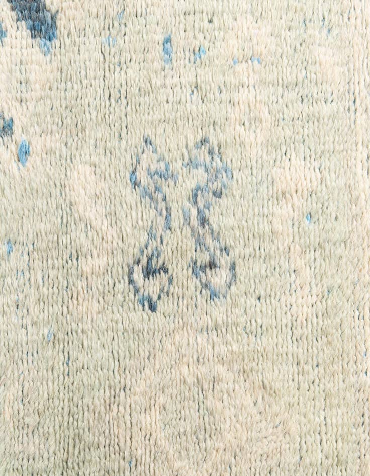 Detail image of  8' x 9' 10  Hand Knotted Moroccan Wool Rug