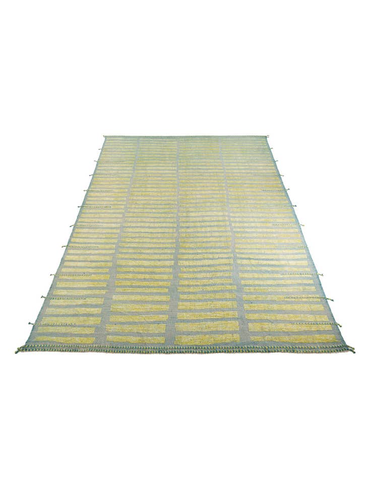 Detail image of  10' x 14' 2  Hand Knotted Moroccan Wool Rug