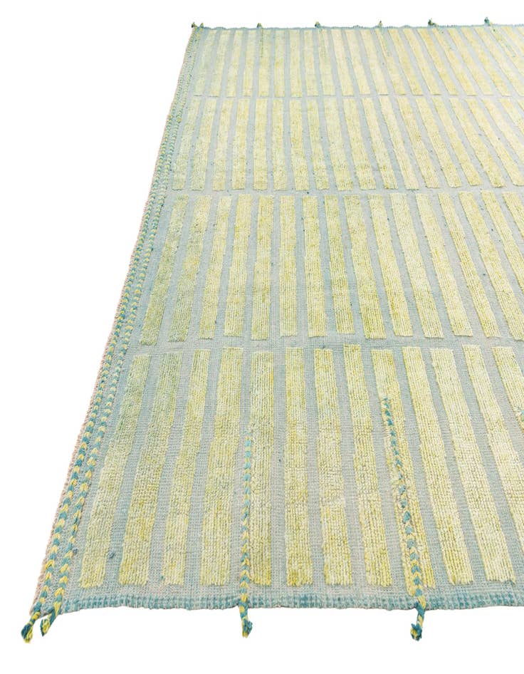 Detail image of  10' x 14' 2  Hand Knotted Moroccan Wool Rug