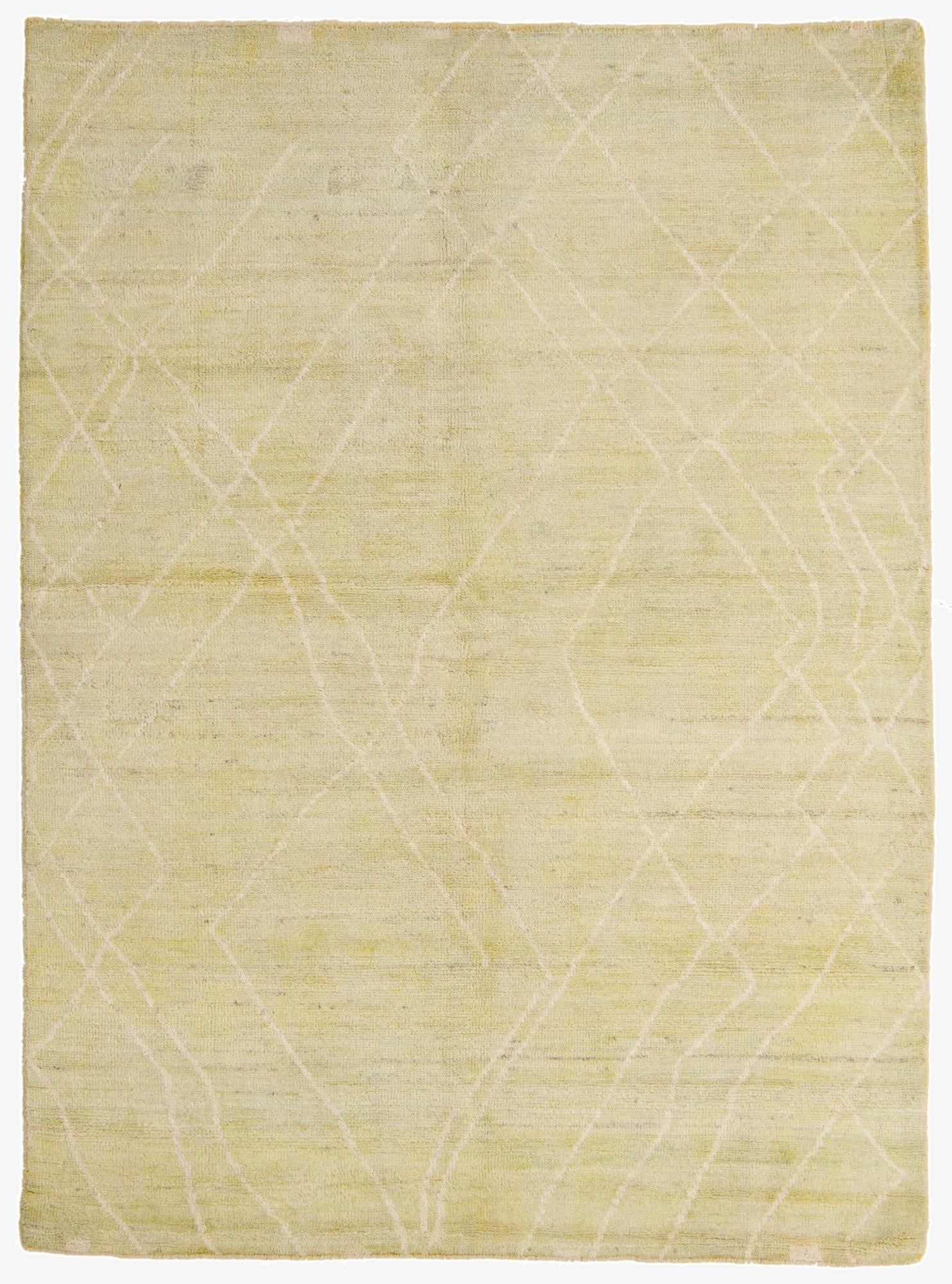  5' 8 x 7' 10  Hand Knotted Moroccan Wool Rug