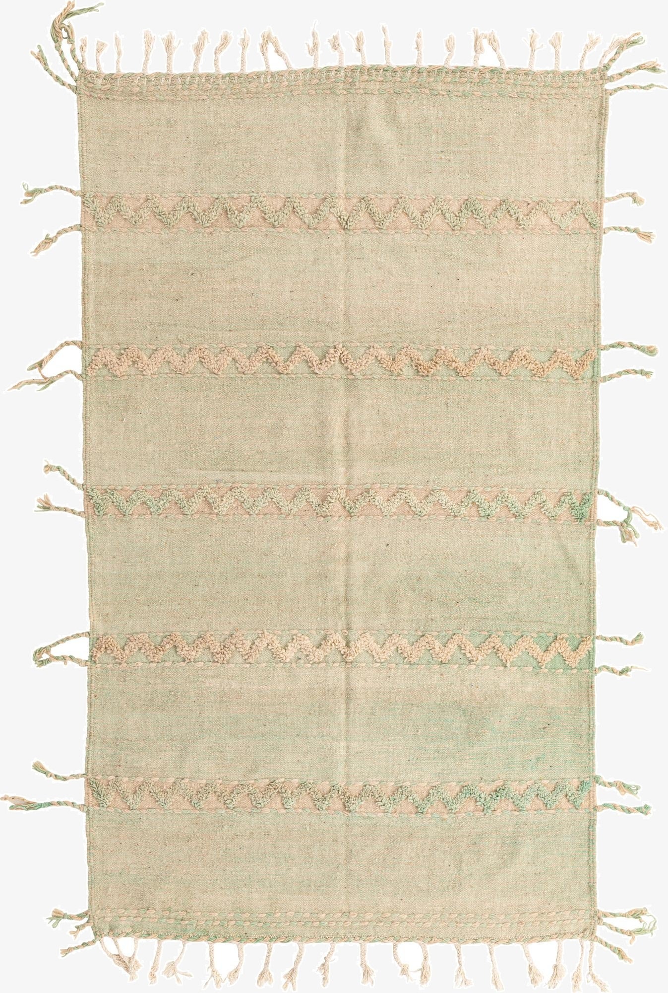  5' x 8' 4  Hand Knotted Moroccan Wool Rug