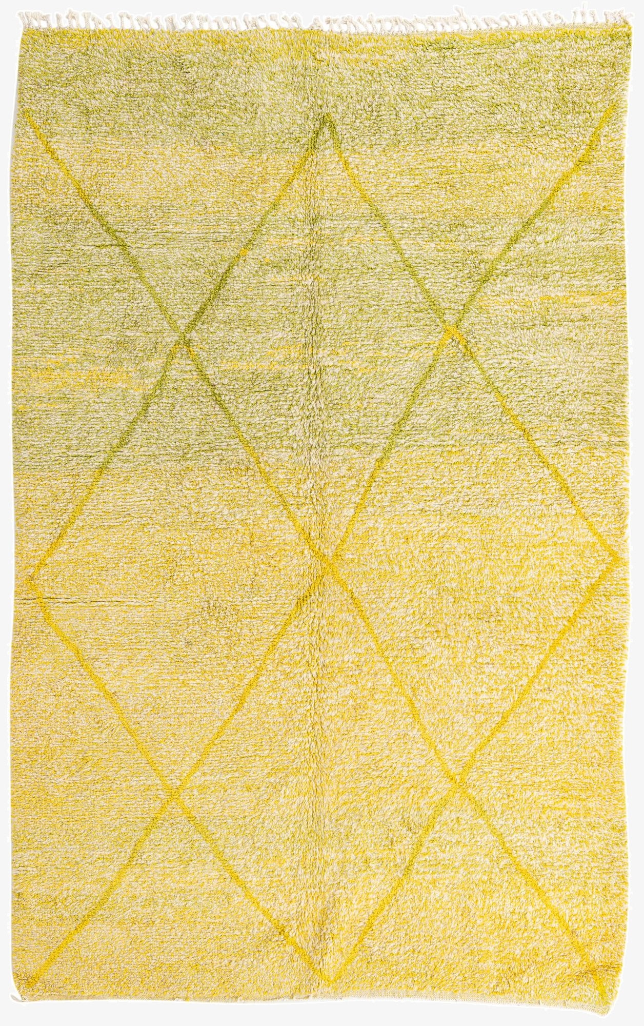  6' 2 x 9' 8  Hand Knotted Moroccan Wool Rug