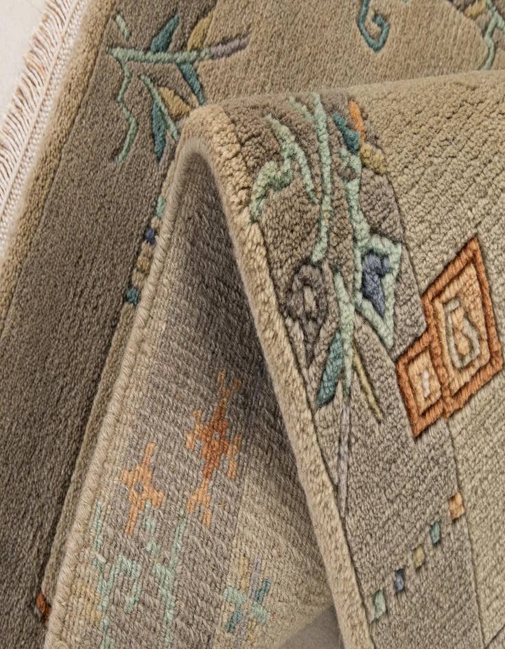 Detail image of  2' 1 x 3' 1  Hand Knotted Nepal Wool Rug