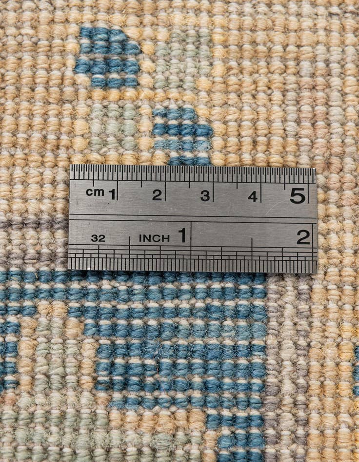 Detail image of  6' 6 x 9' 10  Hand Knotted Oushak Wool Rug