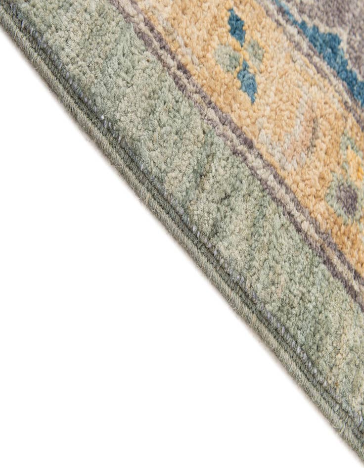 Detail image of  6' 6 x 9' 10  Hand Knotted Oushak Wool Rug