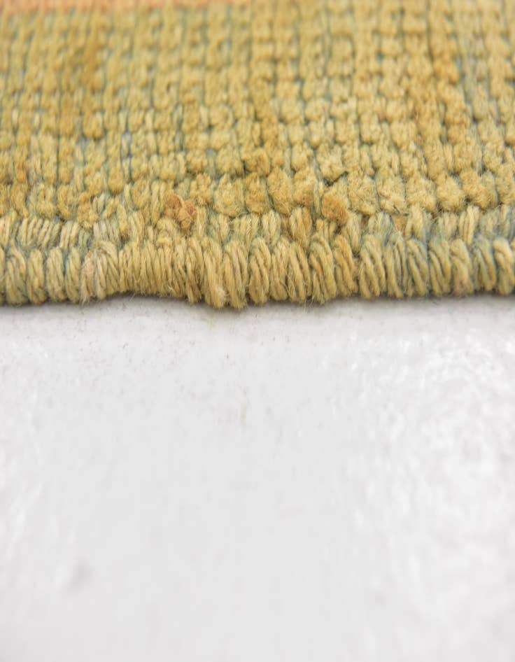 Detail image of  4' 4 x 7'  Hand Knotted Oushak Wool Rug