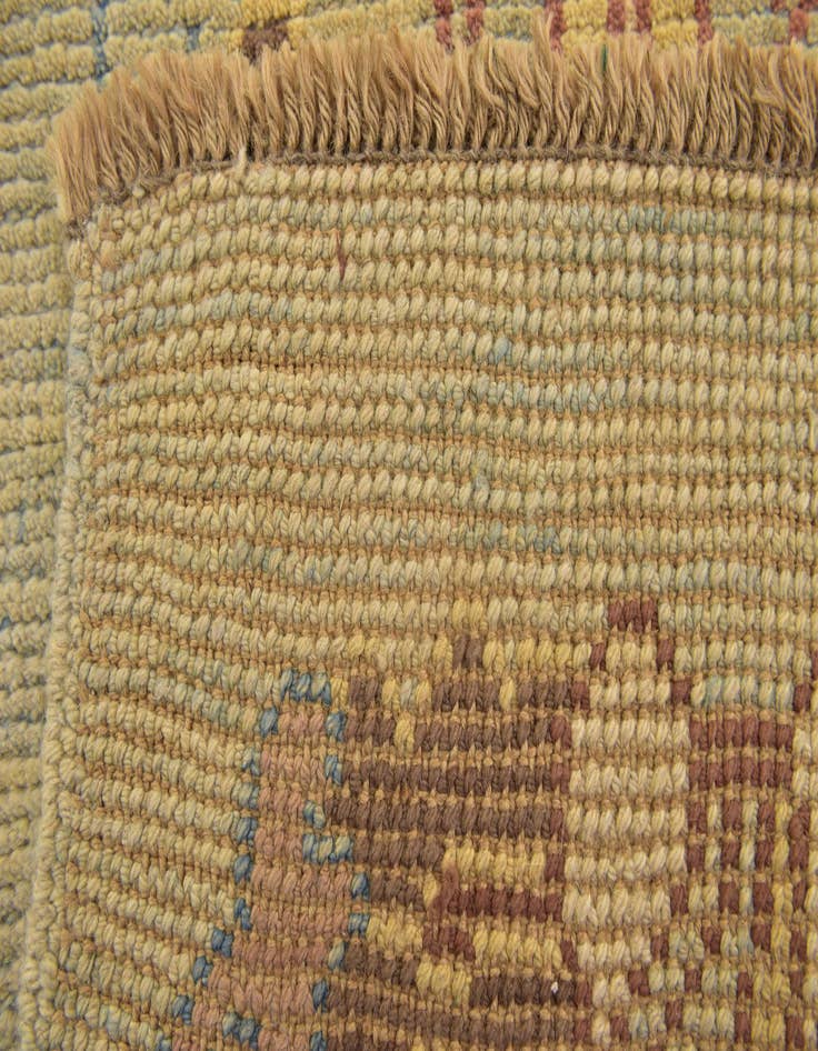 Detail image of  4' 2 x 7' 3  Hand Knotted Oushak Wool Rug