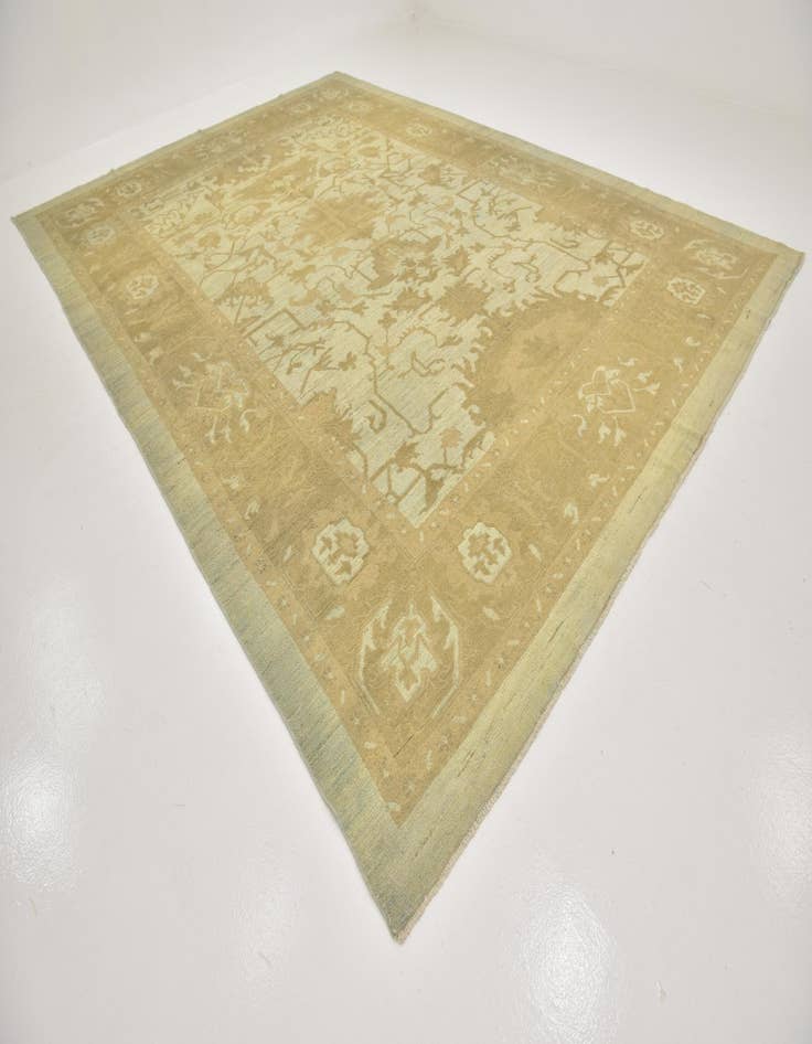 Detail image of  11' x 15' 7  Hand Knotted Oushak Wool Rug