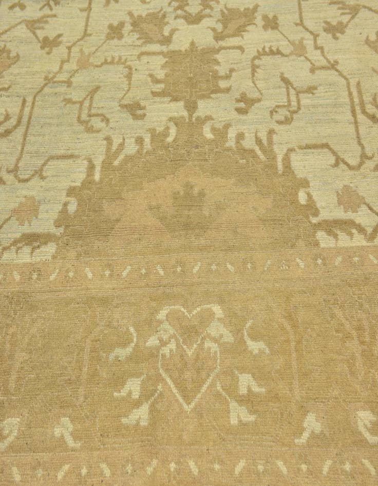 Detail image of  11' x 15' 7  Hand Knotted Oushak Wool Rug