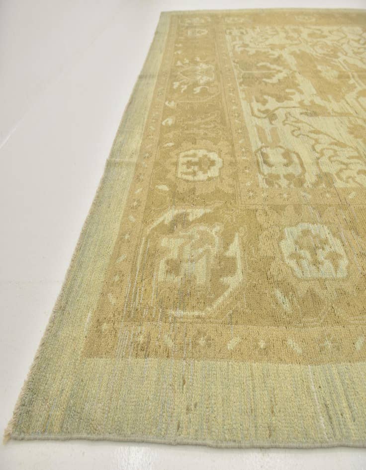 Detail image of  11' x 15' 7  Hand Knotted Oushak Wool Rug