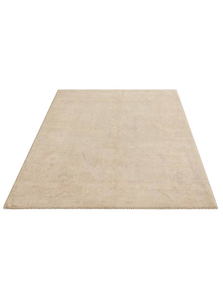 Detail image of  4' 1 x 6' 3  Hand Knotted Oushak Wool Rug