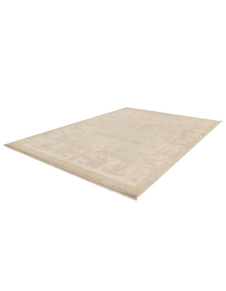 Detail image of  5' 3 x 7' 7  Hand Knotted Oushak Wool Rug